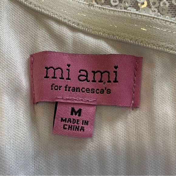 Francesca's Samantha One Shoulder Mini Dress White Size Medium - Picture 9 of 14